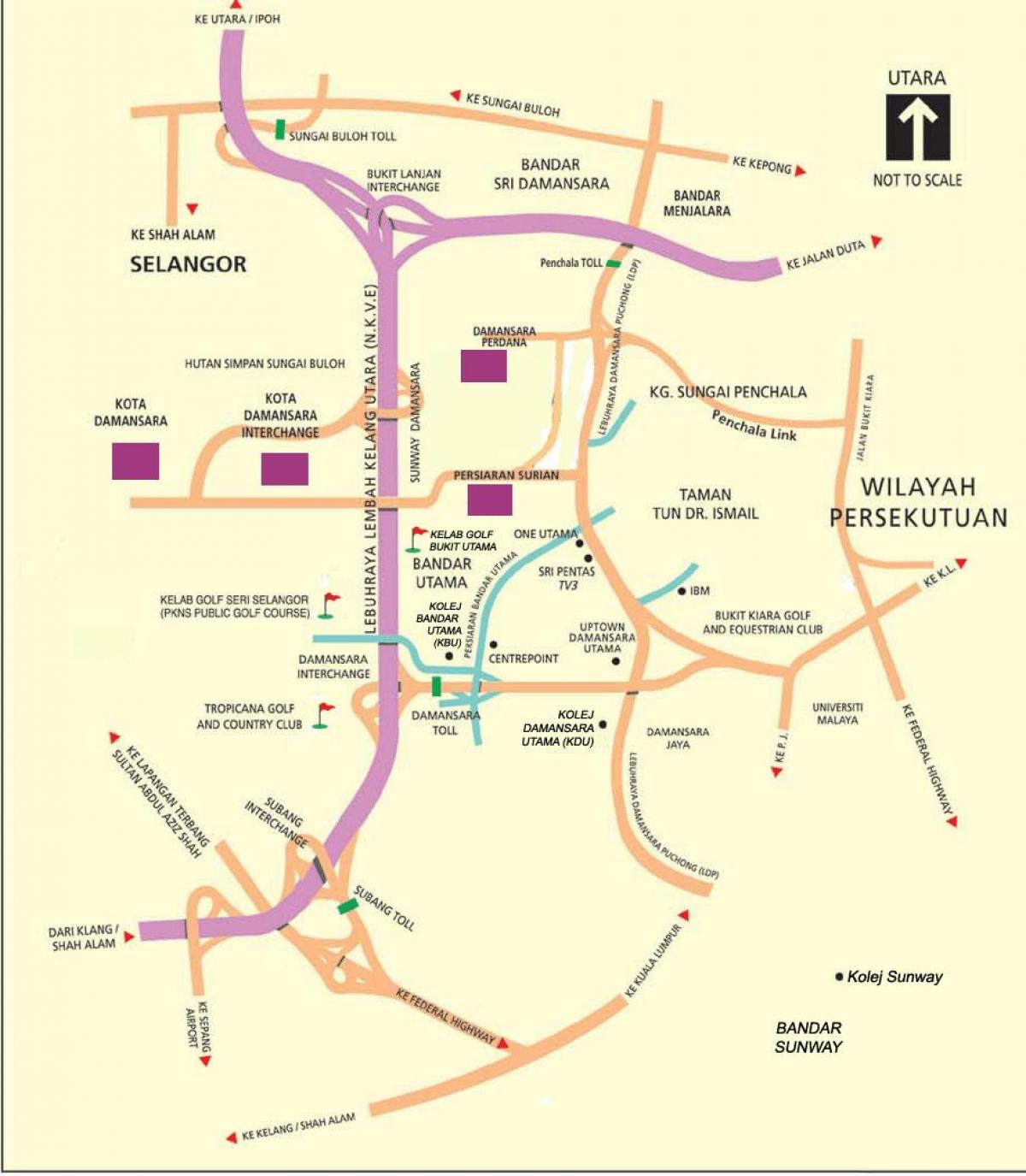 Kuala Lumpur mapa Kuala Lumpur