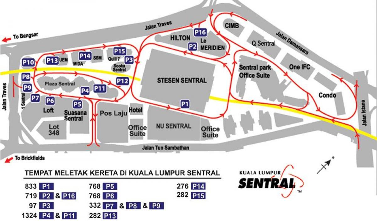 stacja Kuala Lumpur mapie