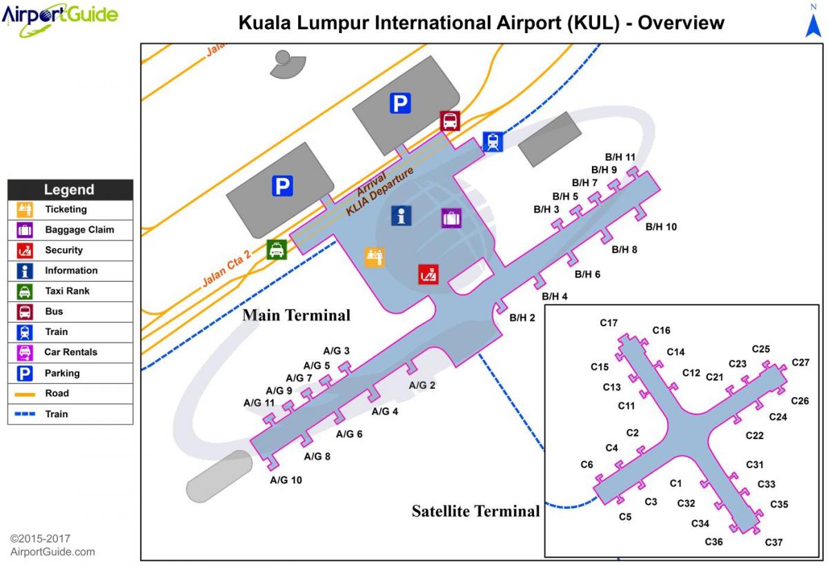 Kuala Lumpur international airport mapie