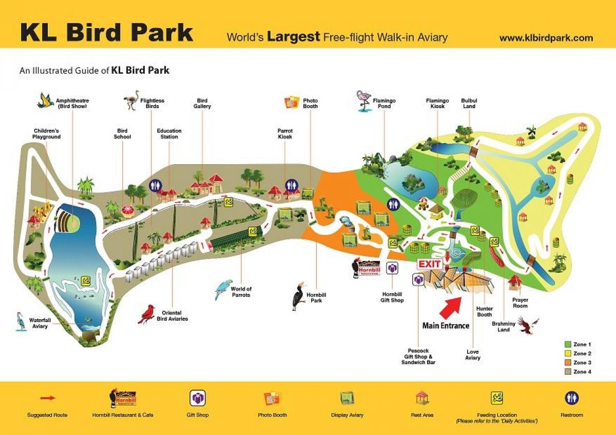 Mapa park ptaków