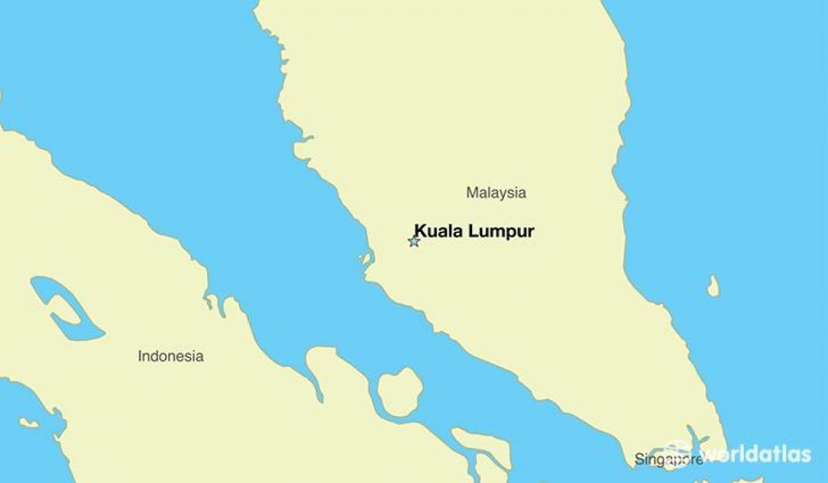 Mapa stolicy Malezji
