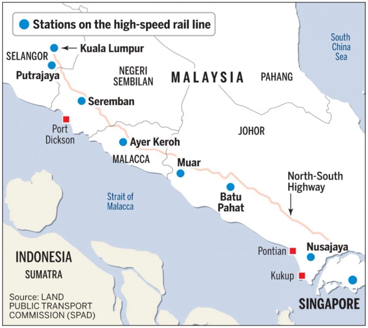 ogromny Kuala Lumpur mapie