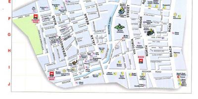 Mapa arabskiej ulicy Kuala Lumpur