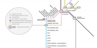 Ампанг park stacji LRT mapie