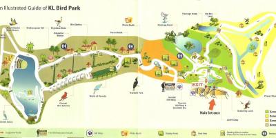Kuala лумпурский park ptaków na mapie