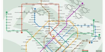 Malezja MRT mapę 2016