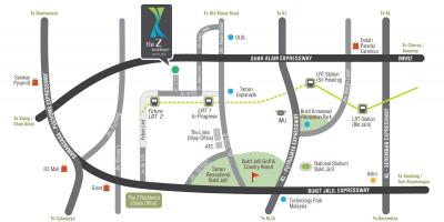 Mapa stadion Bukit Jalil 