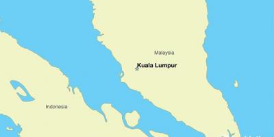 Mapa stolicy Malezji