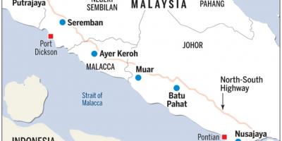 Ogromny Kuala Lumpur mapie