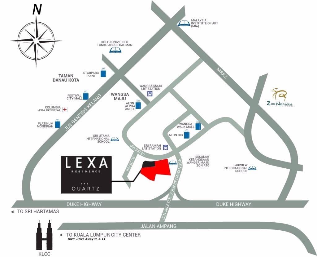 mapa Jalan ампанг