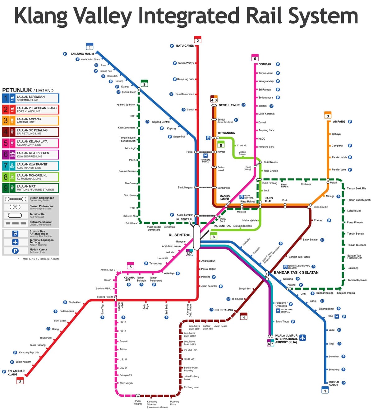 karty pociąg Malezja