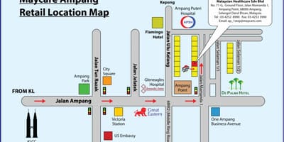 Mapa ампанг park 