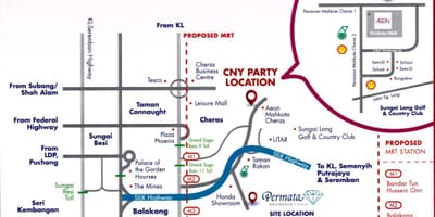 Cheras Kuala Lumpur mapie