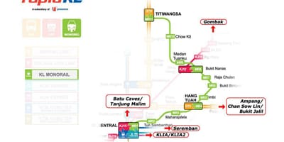 Jednotorowe KL trasę na mapie