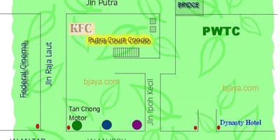 Międzynarodowe centrum handlowe Kuala Lumpur mapie