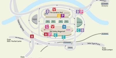 Mapa katalogu środku doliny 